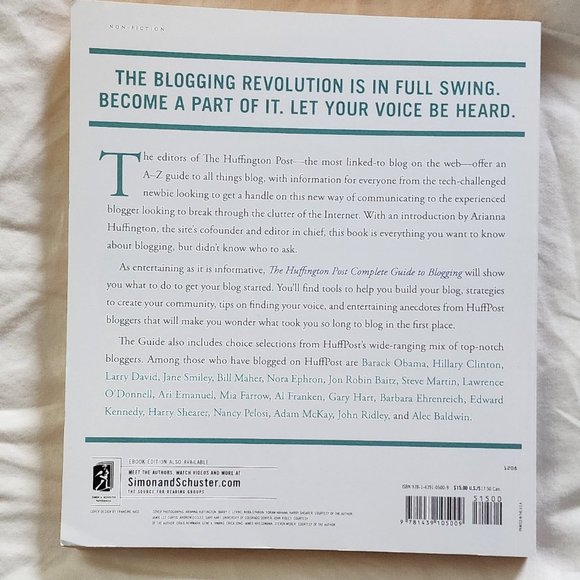 The Huffington Post Complete Guide To Blogging By Arianna Huffington Pap… - Picture 5 of 6